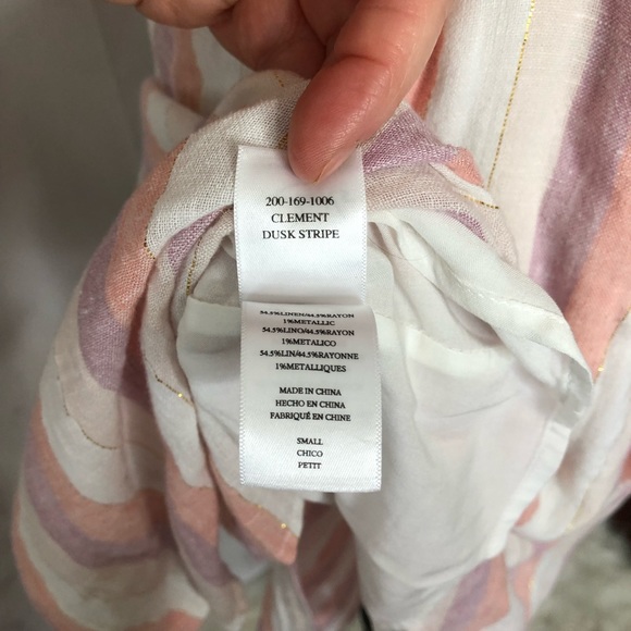 NWT Rails Clement Pink Striped Strappy Button Front Midi Dress - Picture 6 of 7